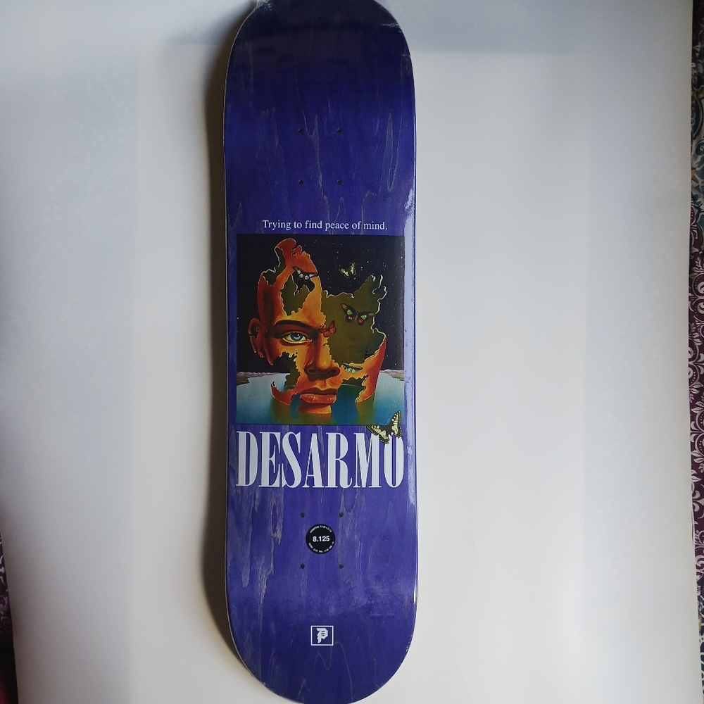 Primitive Desarmo head case skateboard deck  size 8.125